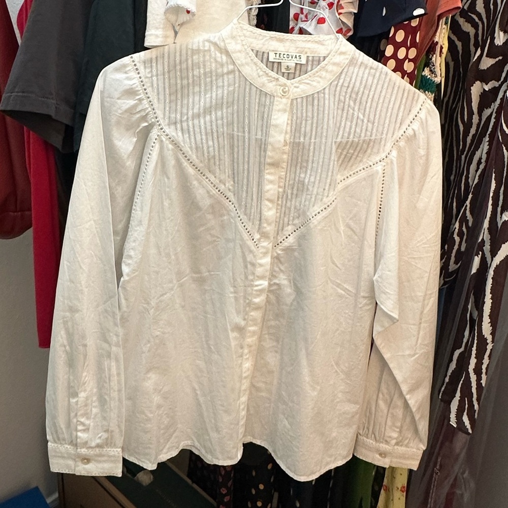 Tecovas White Blouse